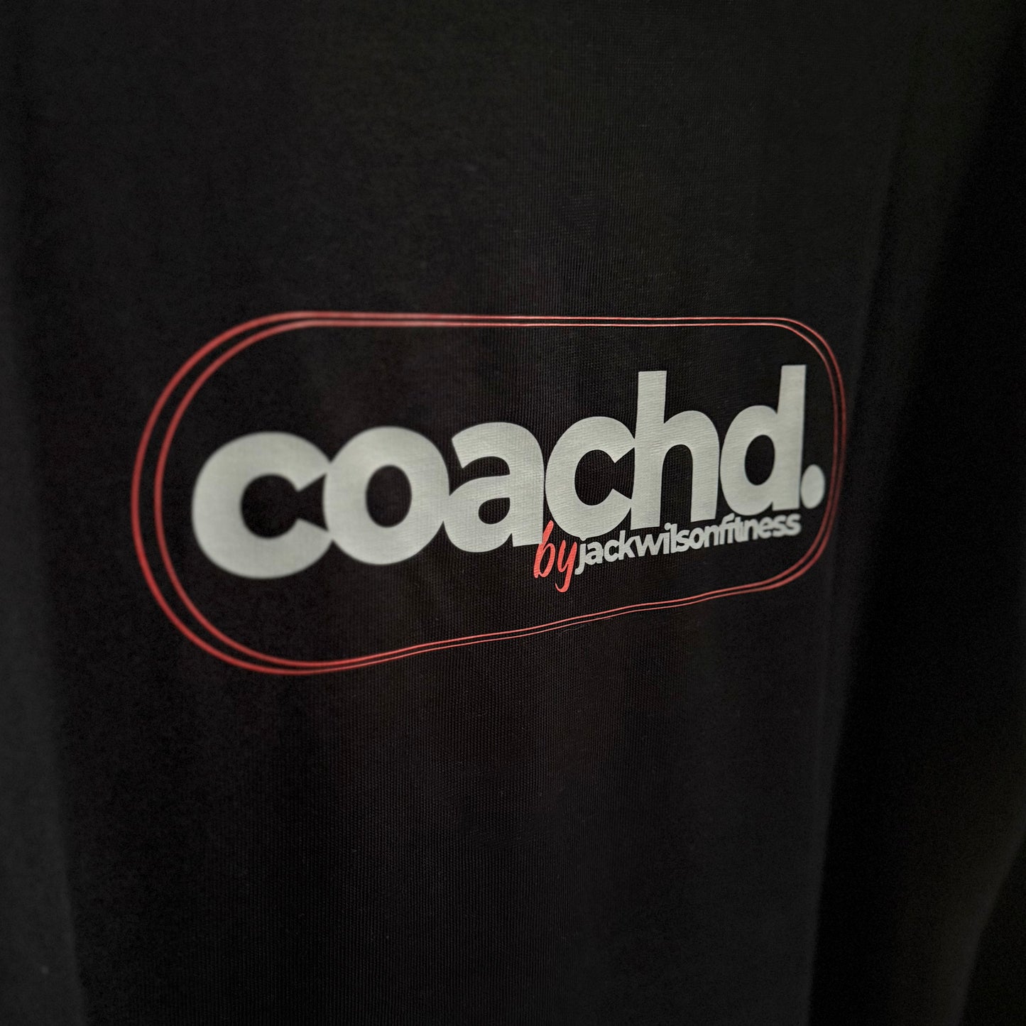 'coachd.' Oversized Tee - LIMITED EDITION - BLACK/GREY