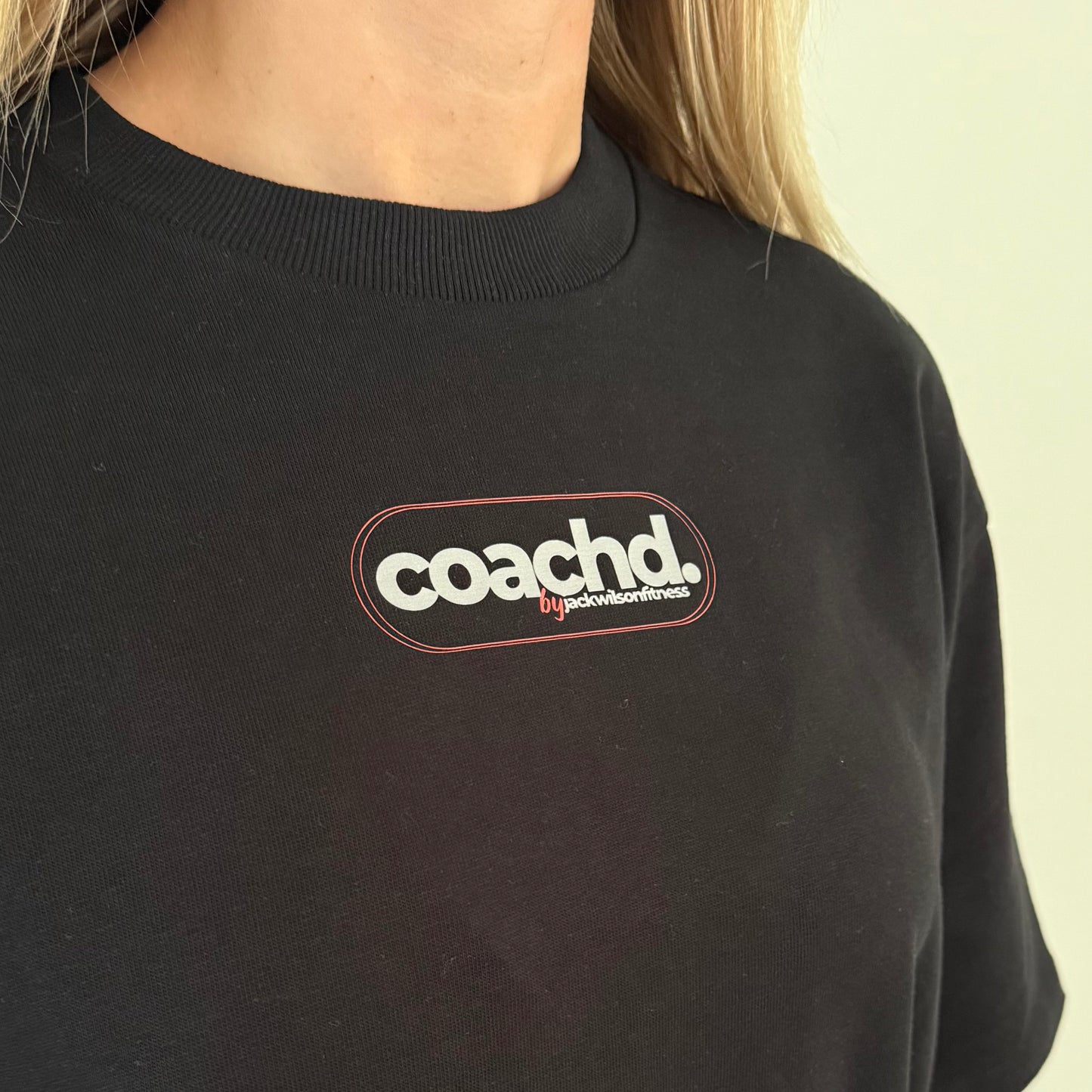 'coachd.' Oversized Tee - LIMITED EDITION - BLACK/GREY