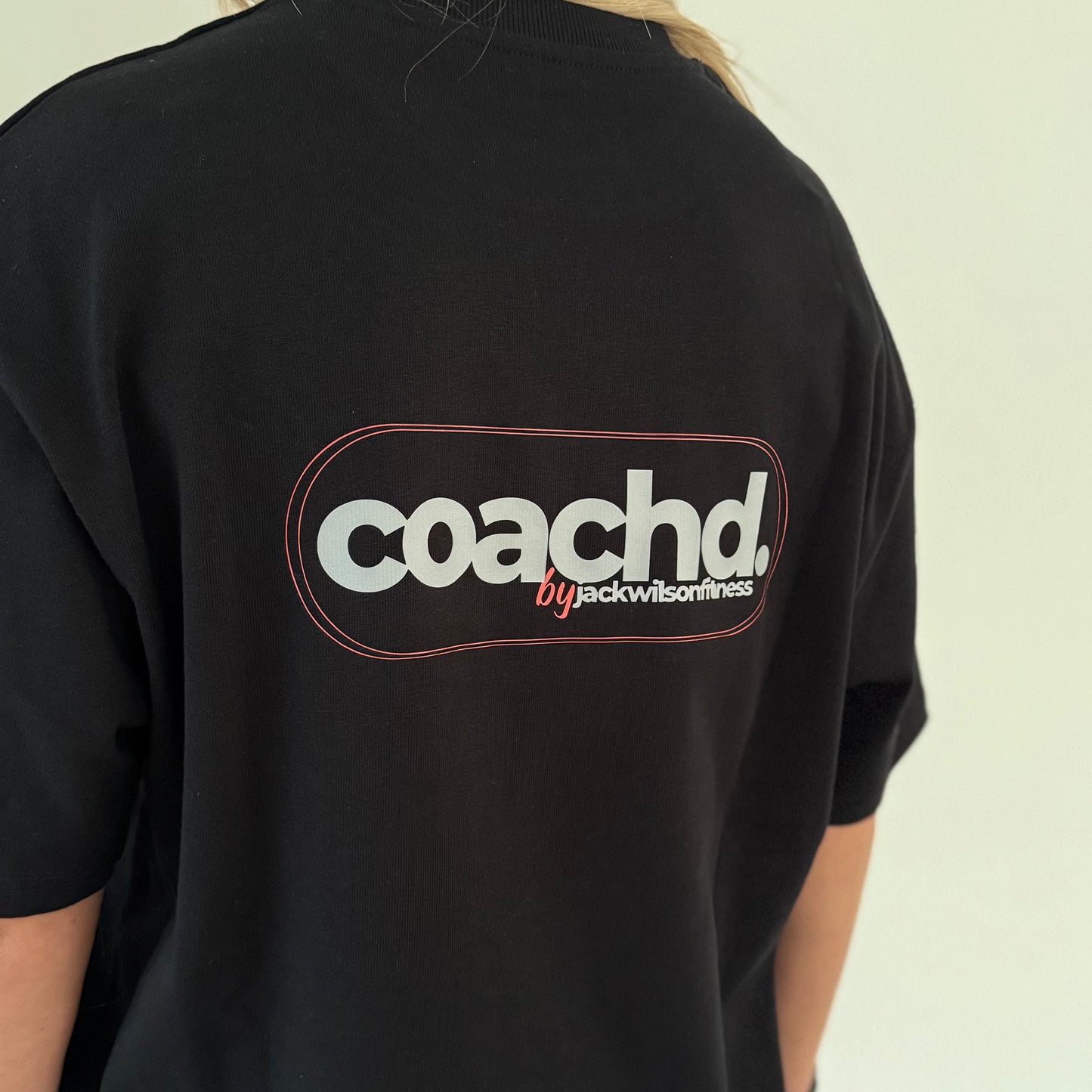 'coachd.' Oversized Tee - LIMITED EDITION - BLACK/GREY